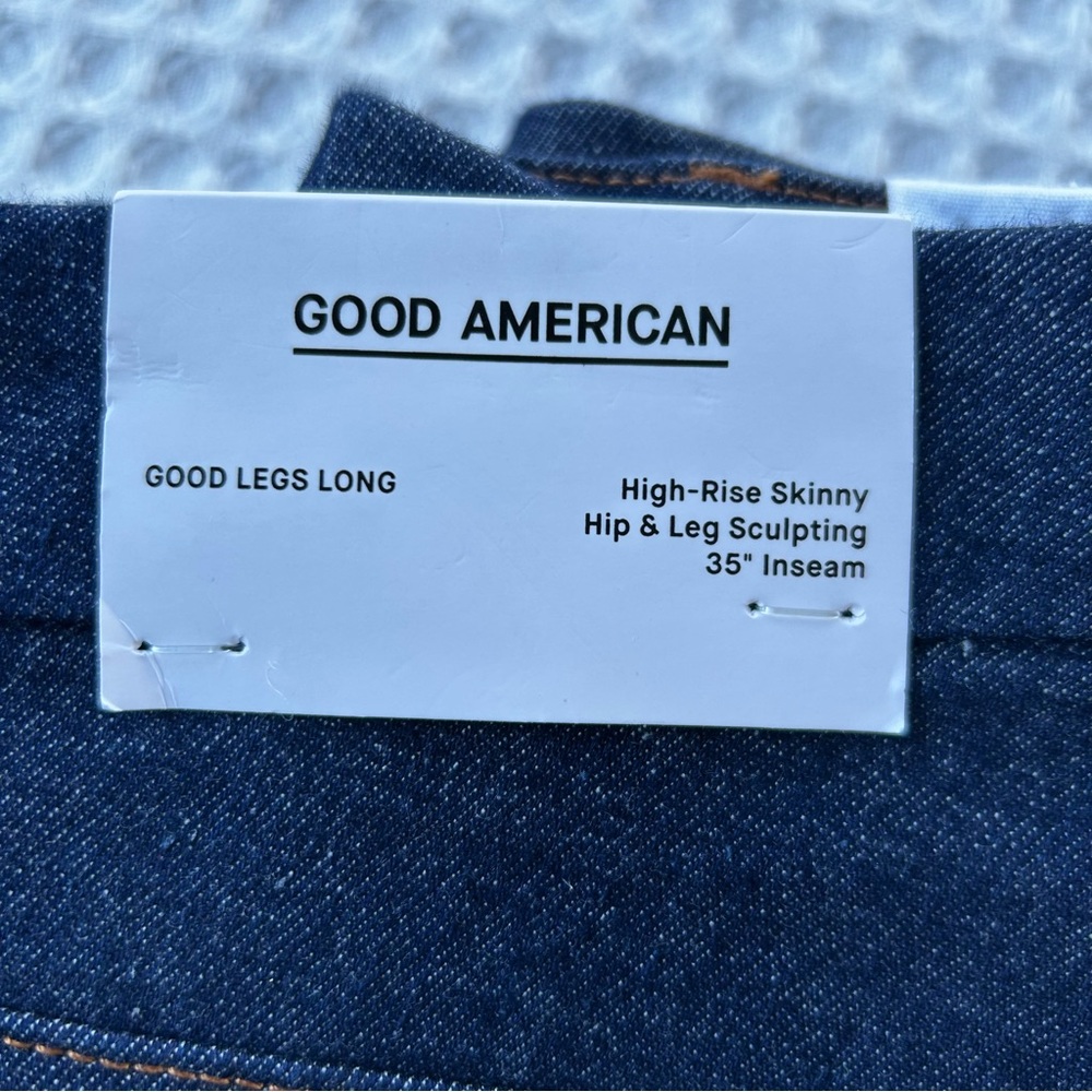 NEW Good American Good Legs Long Jeans Blue Size 20 Skinny Calik Denim Tall - Picture 8 of 16